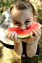 Kenny eating watermelon full color