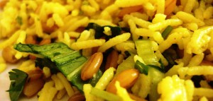 Silk Road Pilaf - basmati rice and kamut with leek, cucumber and dill 2