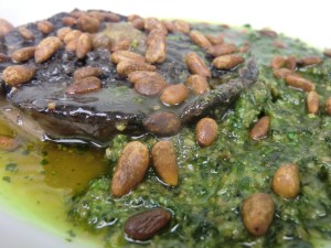 Portabello and pesto